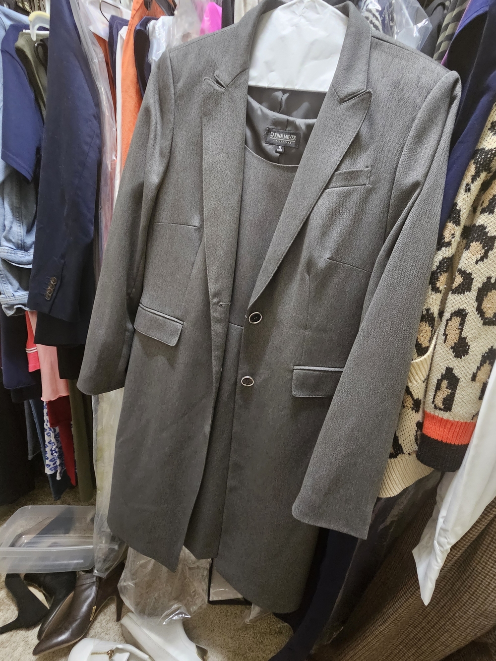 John Mayer's Gray Longline Blazer